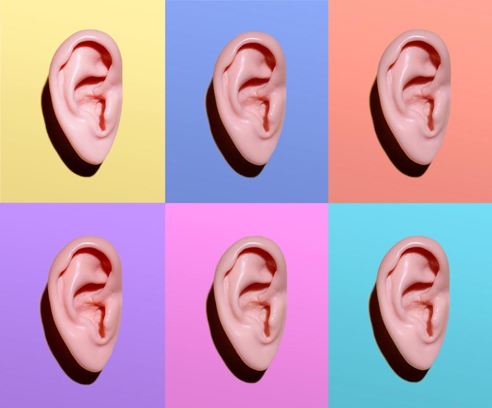 image of 6 ears to show listening